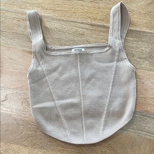 Cotton On Beige Ribbed Tank Top